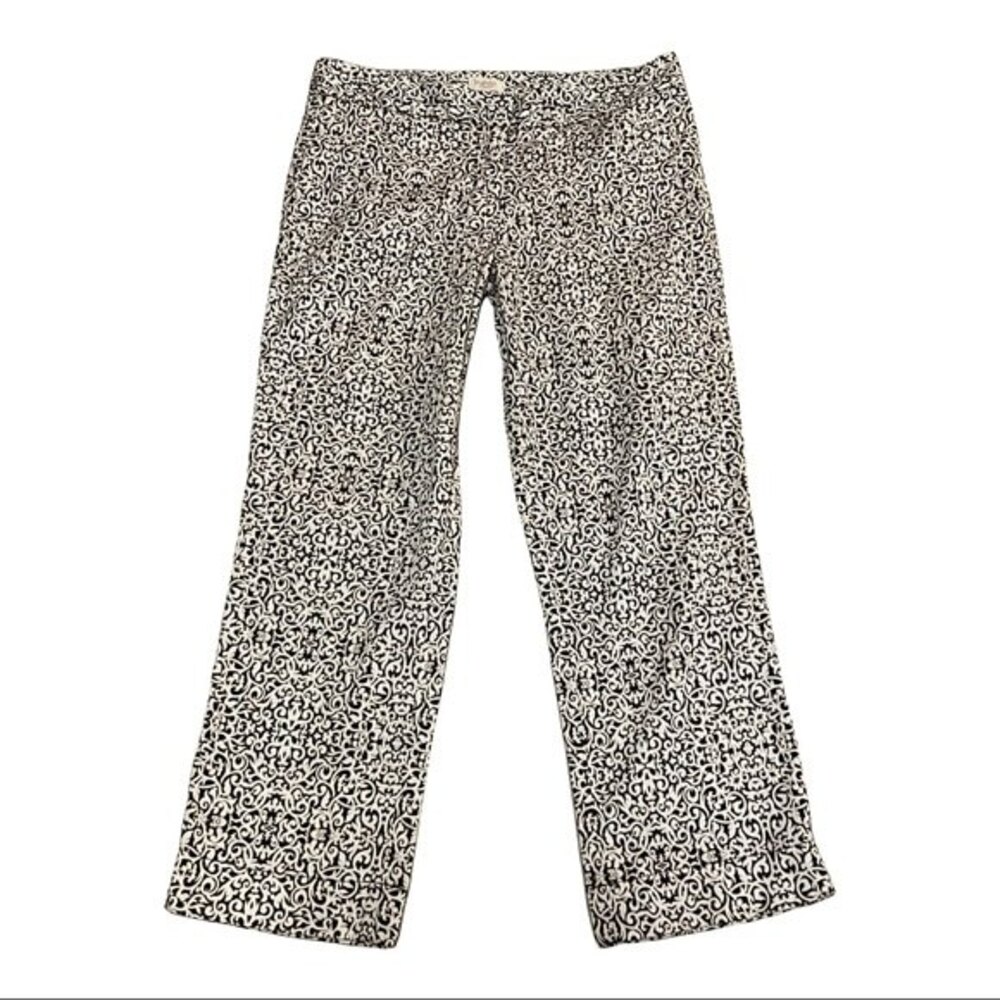 Laundry by Shelli Segal Printed Casual Trousers 4 Preppy Spring Summer
